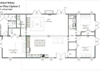 Marbled White home option 2 floor plan from Cutting Edge Homes - California Modular Homes